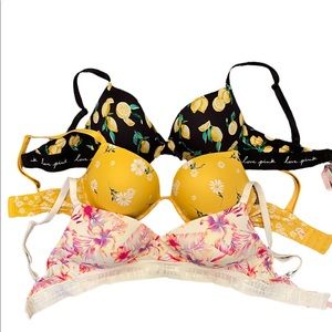 Victoria’s Secret PINK Bundle of Sz 34DD Bra’s